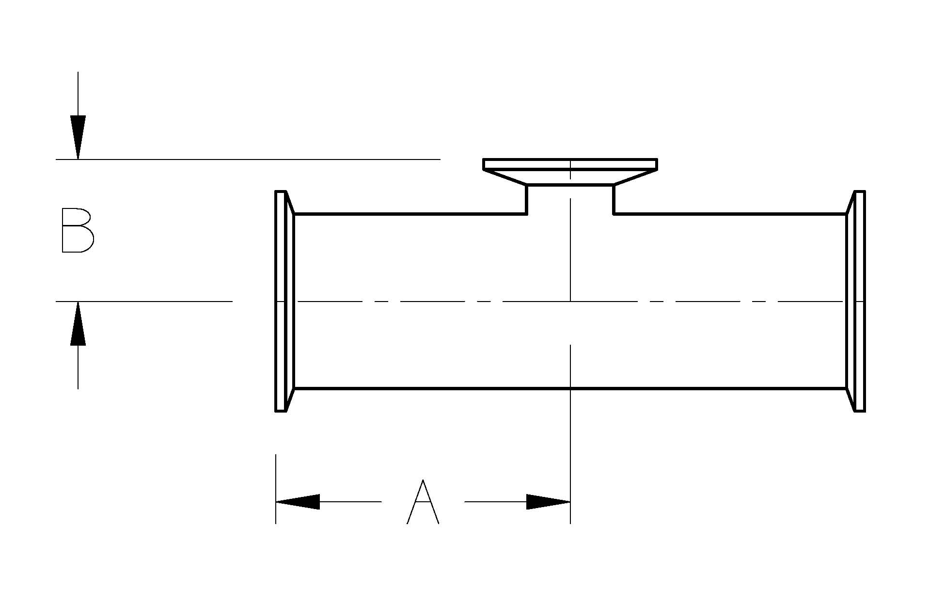A7RMPS - Reducing Short Outlet Clamp Tee